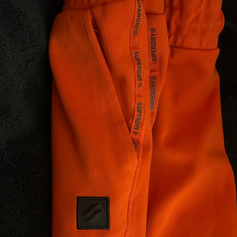 Superdry Men's Bright Orange Athletic Shorts - Picture 3 of 4